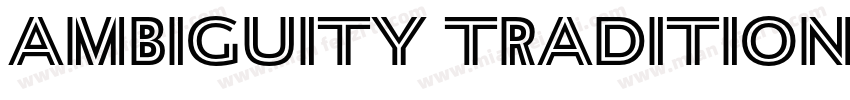 Ambiguity Tradition SemiBold字体转换